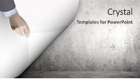  Presentation with turning page - Colorful slides enhanced with flip book pages - human hand turning white blank backdrop and a  colored foreground