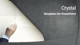  Presentation with turning page - Audience pleasing presentation design consisting of flip book pages - human hand turning white blank backdrop and a dark gray colored foreground