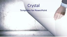  Presentation with turning page - PPT theme featuring flip book pages - human hand turning white blank background and a  colored foreground