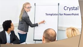  Presentation with flip chart - Presentation theme with streaming tea poured in a cup background and a tawny brown colored foreground