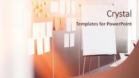  Presentation with flip chart - Beautiful PPT layouts featuring flip chart by sticky notepapers backdrop and a lemonade colored foreground