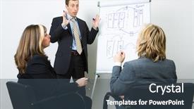  Presentation with flip chart - Audience pleasing presentation consisting of flip chart presentation given backdrop and a ocean colored foreground