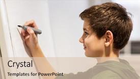  Presentation with elementary school - Audience pleasing PPT theme consisting of flipped classroom - education elementary school learning backdrop and a lemonade colored foreground