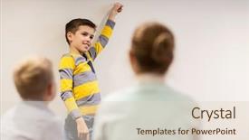  Presentation with school professional learning community - Audience pleasing theme consisting of flipped classroom - education elementary school learning backdrop and a lemonade colored foreground