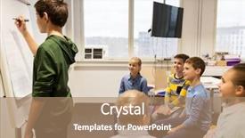  Presentation with school elementary - Audience pleasing presentation consisting of flipped classroom - education elementary school learning backdrop and a coral colored foreground