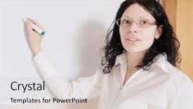  Presentation with black women student - Beautiful slide deck featuring flipped classroom - student women writes backdrop and a lemonade colored foreground