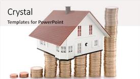  Presentation with housing - Audience pleasing PPT layouts consisting of flipping houses - housing prices go up concept backdrop and a lemonade colored foreground