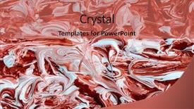  Presentation with red gold white - Beautiful PPT layouts featuring fliud gold - abstract paint with red backdrop and a coral colored foreground