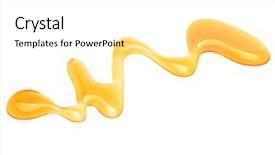  Presentation with brown sugar isolated on white - Beautiful theme featuring fliud gold - sweet honey isolated on white backdrop and a white colored foreground