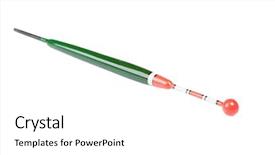  Presentation with fishing - Slide deck featuring floating images - fishing float bobber isolated background and a  colored foreground