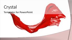  Presentation with image resolution - Slides having floating images - smooth elegant red transparent cloth background and a white colored foreground
