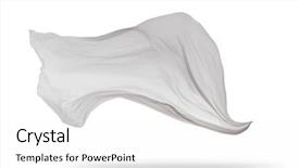  Presentation with image resolution - Slide set with floating images - smooth elegant white transparent cloth background and a white colored foreground