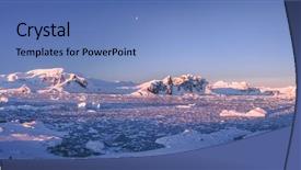  Presentation with tints - Slides having floating in the frozen ocean background and a teal colored foreground