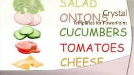  Presentation with craft beer ingredients for malting - Audience pleasing PPT theme consisting of floating ingredients for delicious burger backdrop and a cream colored foreground