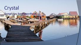  Presentation with hungary - Cool new presentation with floating village on lake bokod backdrop and a  colored foreground