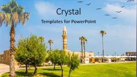  Presentation with ancient israel - PPT layouts consisting of flock of migratory birds flies background and a light blue colored foreground