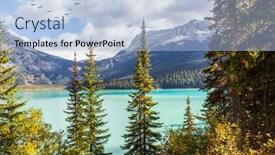  Presentation with birds flying - Slide deck enhanced with flock-of-migratory-birds-flying background and a light blue colored foreground