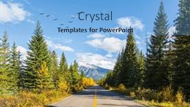  Presentation with birds flying - Slide deck with flock-of-migratory-birds-flying background and a light blue colored foreground