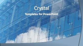  Presentation with steel - Presentation theme enhanced with flog - house from a glass background and a  colored foreground