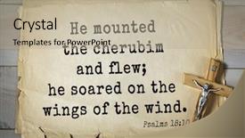  Presentation with bible psalms - Beautiful theme featuring flog - top-1000 bible verses from psalms backdrop and a mint green colored foreground