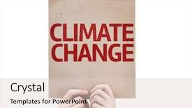  Presentation with climate change - Theme featuring earthquake environment - climate change card isolated background and a lemonade colored foreground