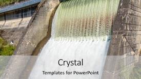  Presentation with water dam - Theme having dam water release the excess background and a white colored foreground