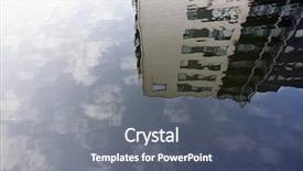  Presentation with reflecting - Beautiful slides featuring flood images - reflecting houses in water backdrop and a  colored foreground