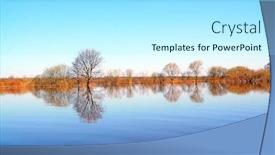  Presentation with flood - PPT layouts consisting of flood in wood background and a arctic colored foreground