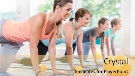  Presentation with moms - Slide deck enhanced with flood light - happy moms in postnatal regression background and a lemonade colored foreground