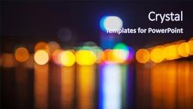  Presentation with abstract circles blur night street - Theme featuring flood light - night river blur background and a wine colored foreground