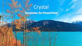  Presentation with dam construction - PPT layouts with flooded-birch-grove-this-artificial background and a teal colored foreground