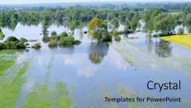  Presentation with flooding - Cool new presentation theme with flooding - flood backdrop and a light blue colored foreground