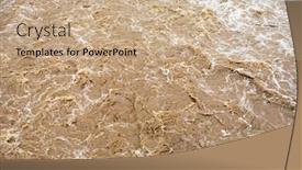  Presentation with water soil - Beautiful presentation design featuring flooding-after-storm-unglean-water backdrop and a coral colored foreground