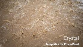  Presentation with soil water - Colorful presentation enhanced with flooding-after-storm-unglean-water backdrop and a coral colored foreground