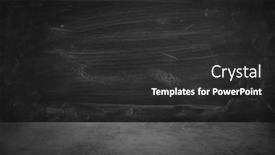  Presentation with blackboard - Slides featuring floor-and-blackboard-wall-background background and a  colored foreground