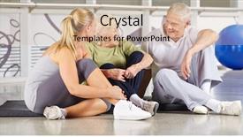  Presentation with seniors - Audience pleasing slide deck consisting of floor and taking a break backdrop and a coral colored foreground