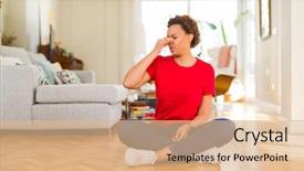  Presentation with breath - Beautiful slides featuring floor at home smell backdrop and a coral colored foreground