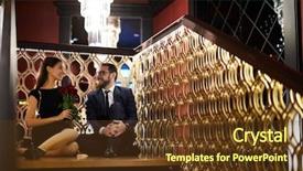  Presentation with classy - PPT theme enhanced with floor by decorative railing background and a tawny brown colored foreground