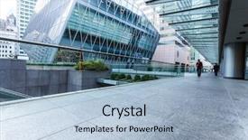  Presentation with pavement - Presentation design featuring floor clean - empty pavement by the side background and a light blue colored foreground