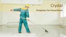  Presentation with self development - Theme having floor covering works with self background and a soft green colored foreground