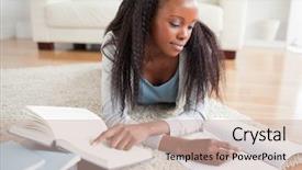  Presentation with floor - Presentation theme with floor doing a bool review background and a soft green colored foreground