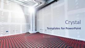  Presentation with interior design office - Theme having floor-heating-in-a-new background and a sky blue colored foreground