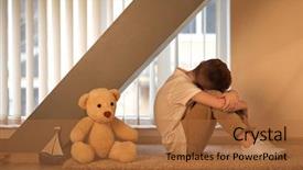  Presentation with autism - PPT theme consisting of floor in room autism background and a red colored foreground