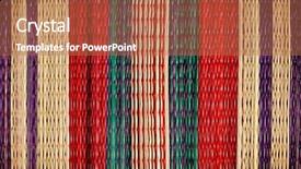  Presentation with texture - Slide deck consisting of floor-mat-close-up-texture background and a coral colored foreground