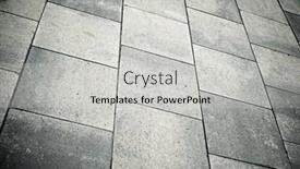  Presentation with tiles - Presentation design with floor-of-a-street background and a  colored foreground