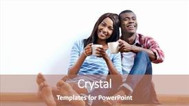  Presentation with property - Slides consisting of floor of new home background and a coral colored foreground