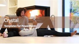  Presentation with luxury nature couple - Beautiful theme featuring floor of their luxury home backdrop and a red colored foreground