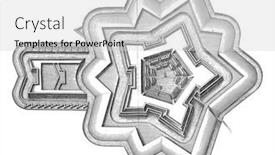  Presentation with floor plan - Slides with floor-plan-of-fort-isabella background and a light gray colored foreground