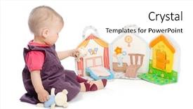  Presentation with toy story - PPT theme with floor playing with stuffed story background and a white colored foreground