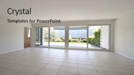  Presentation with tile - Slide deck having floor tile - empty internal view background and a light gray colored foreground